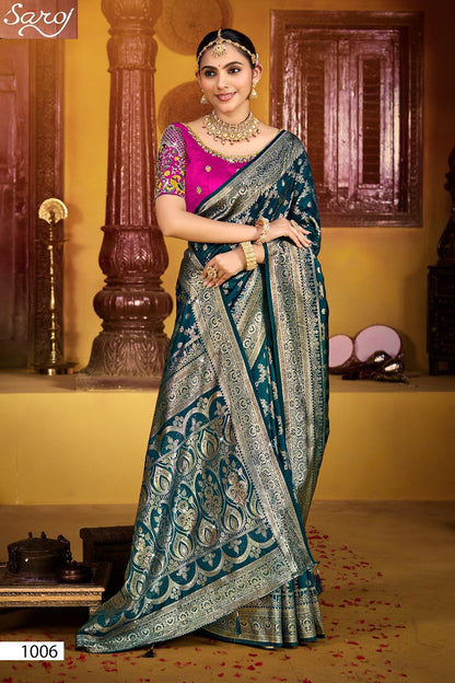 Gunjan Silk Saroski Vol 6 Saroj Sarees Wholesale Price
