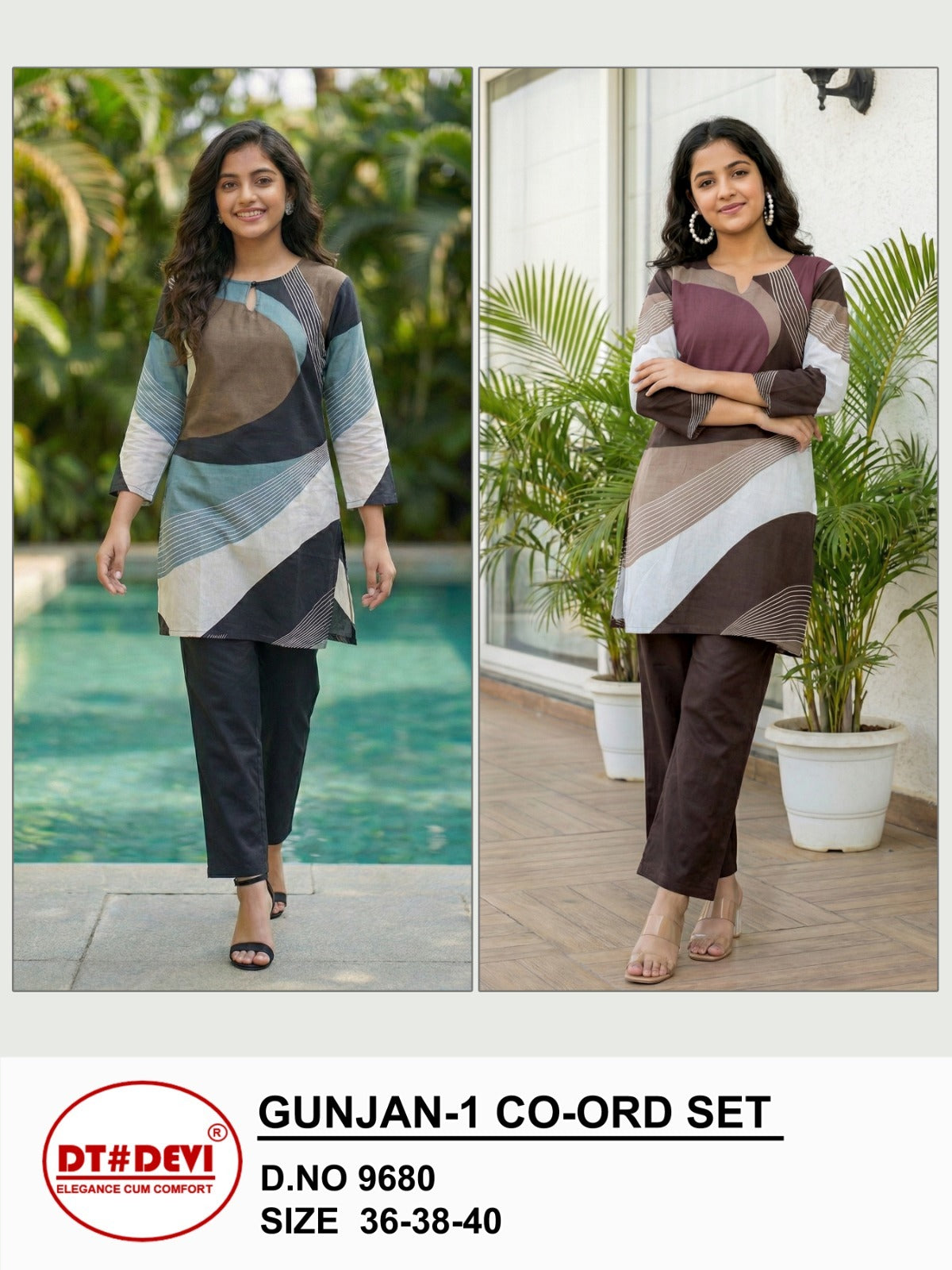 Gunjan Vol 1 And 2 Dt Devi Rayon Slub Girls Co Ord Set Exporter Gujarat