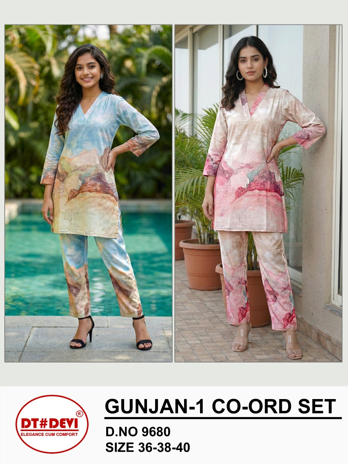 Gunjan Vol 1 And 2 Dt Devi Rayon Slub Girls Co Ord Set Exporter Gujarat