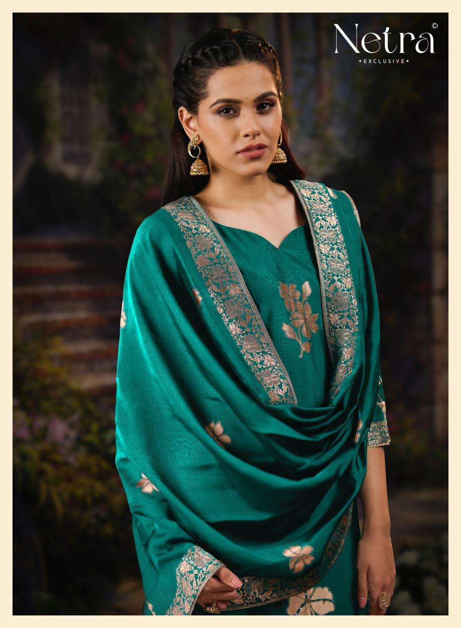 Gunjan Vol 2 Netra Woven Silk Pant Style Suits Wholesale