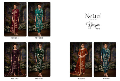 Gunjan Vol 2 Netra Woven Silk Pant Style Suits Wholesale