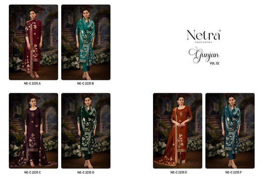 Gunjan Vol 2 Netra Woven Silk Pant Style Suits Wholesale