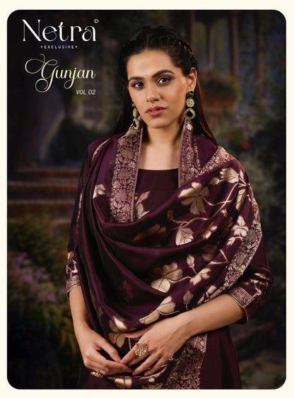Gunjan Vol 2 Netra Woven Silk Pant Style Suits Wholesale