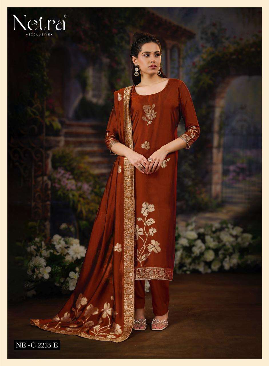 Gunjan Vol 2 Netra Woven Silk Pant Style Suits Wholesale