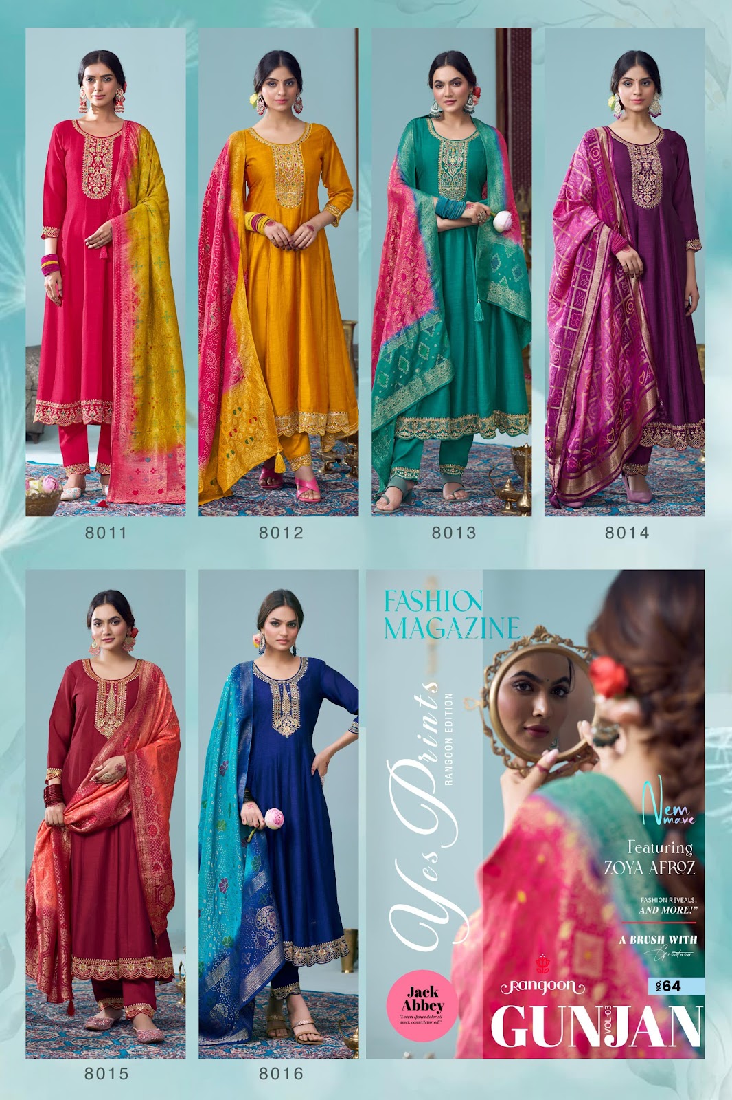 Gunjan Vol 3 Rangoon Silk Readymade Anarkali Suits Exporter Ahmedabad