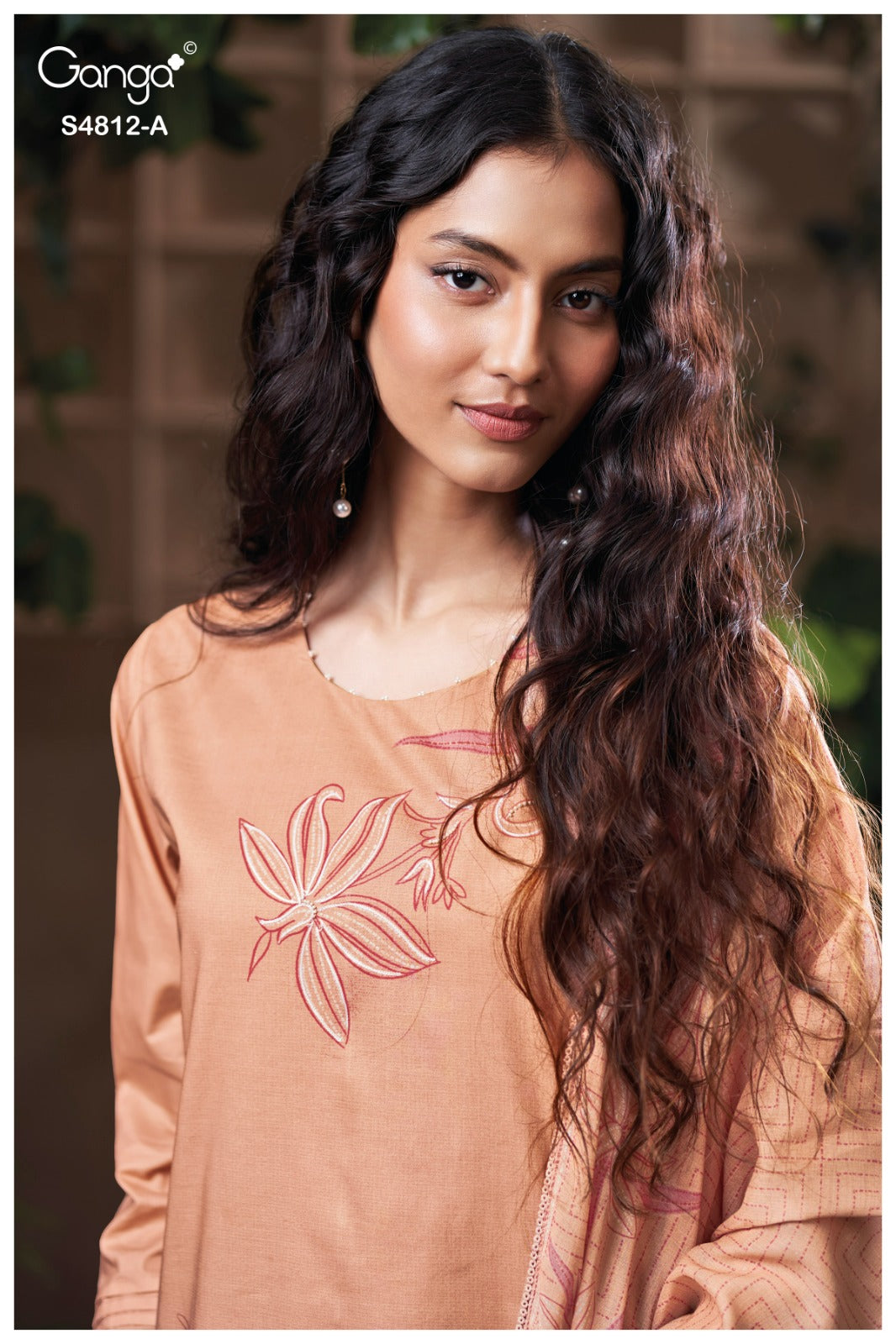 Gunjika S4812 Ganga Cotton Pant Style Suits Exporter Ahmedabad