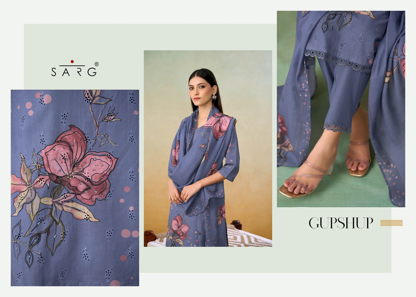 Gupshup Sarg Cotton Pant Style Suits Manufacturer Ahmedabad