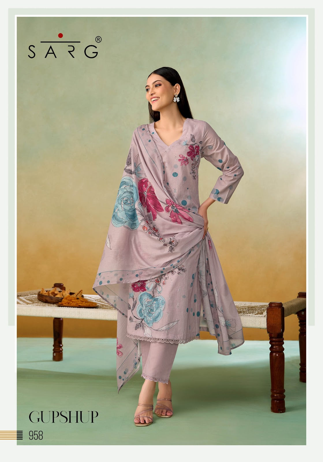 Gupshup Sarg Cotton Pant Style Suits Manufacturer Ahmedabad