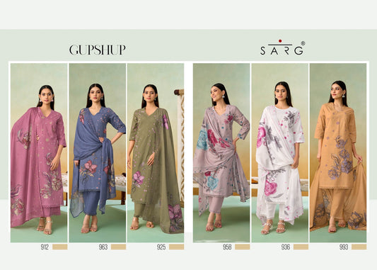 Gupshup Sarg Cotton Pant Style Suits Manufacturer Ahmedabad