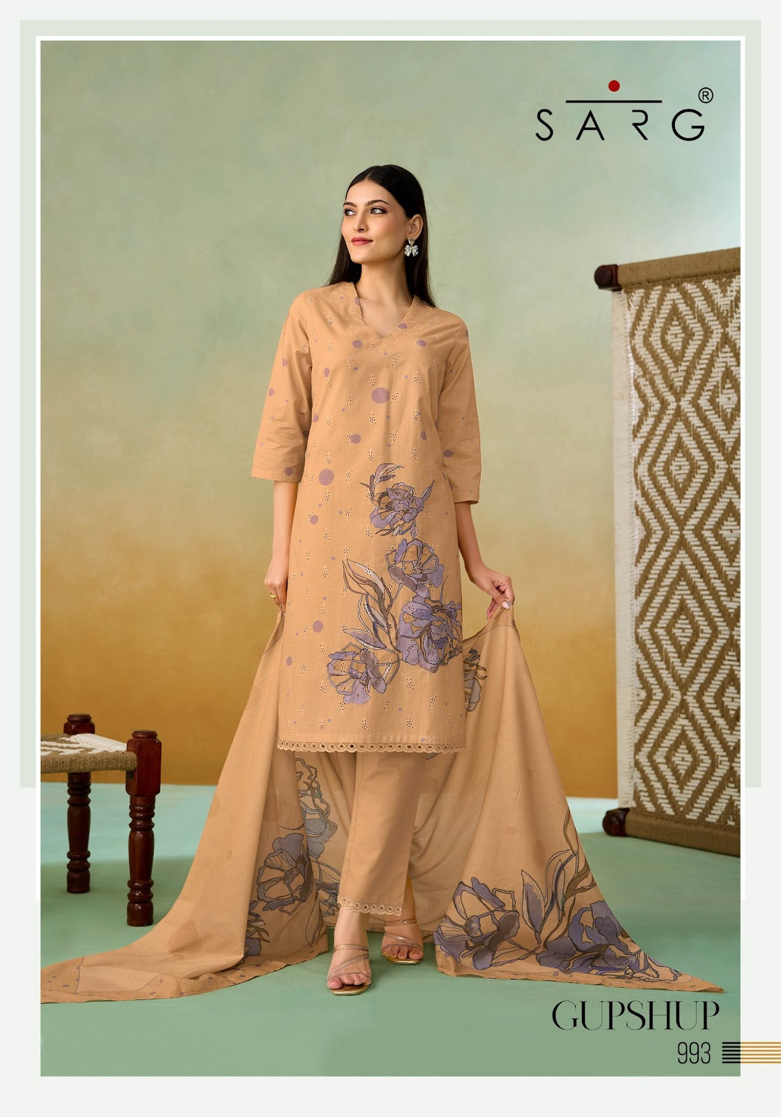 Gupshup Sarg Cotton Pant Style Suits Manufacturer Ahmedabad