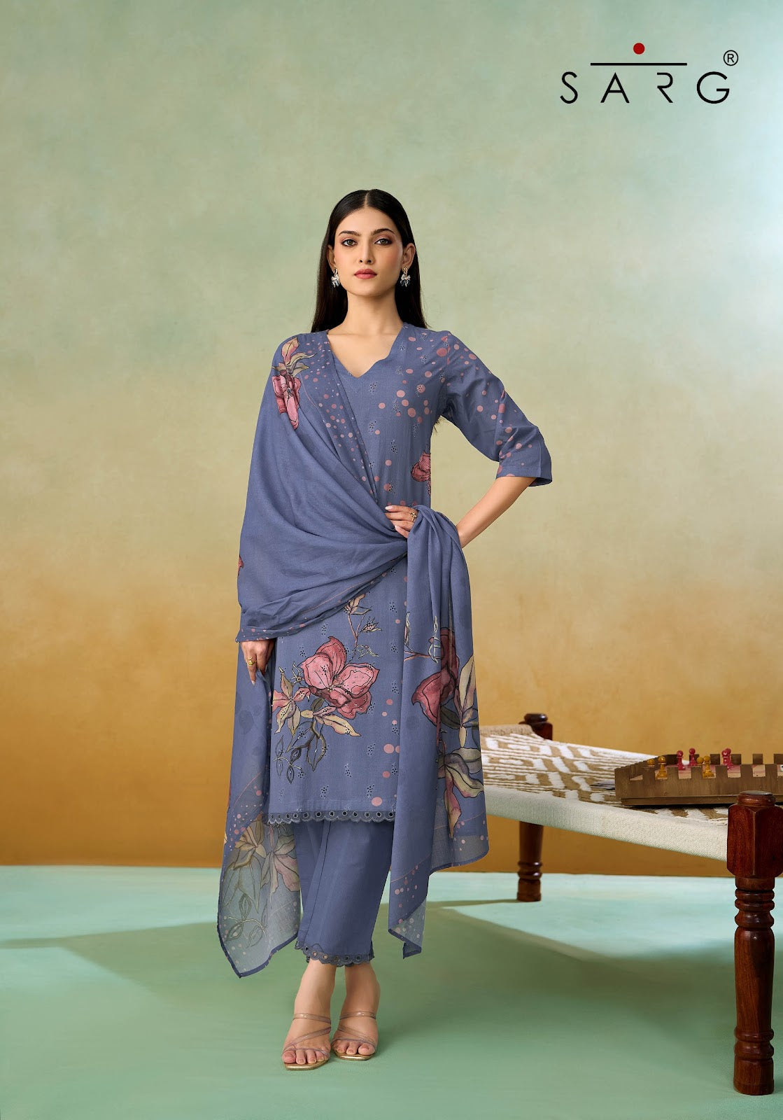 Gupshup Sarg Cotton Pant Style Suits Manufacturer Ahmedabad