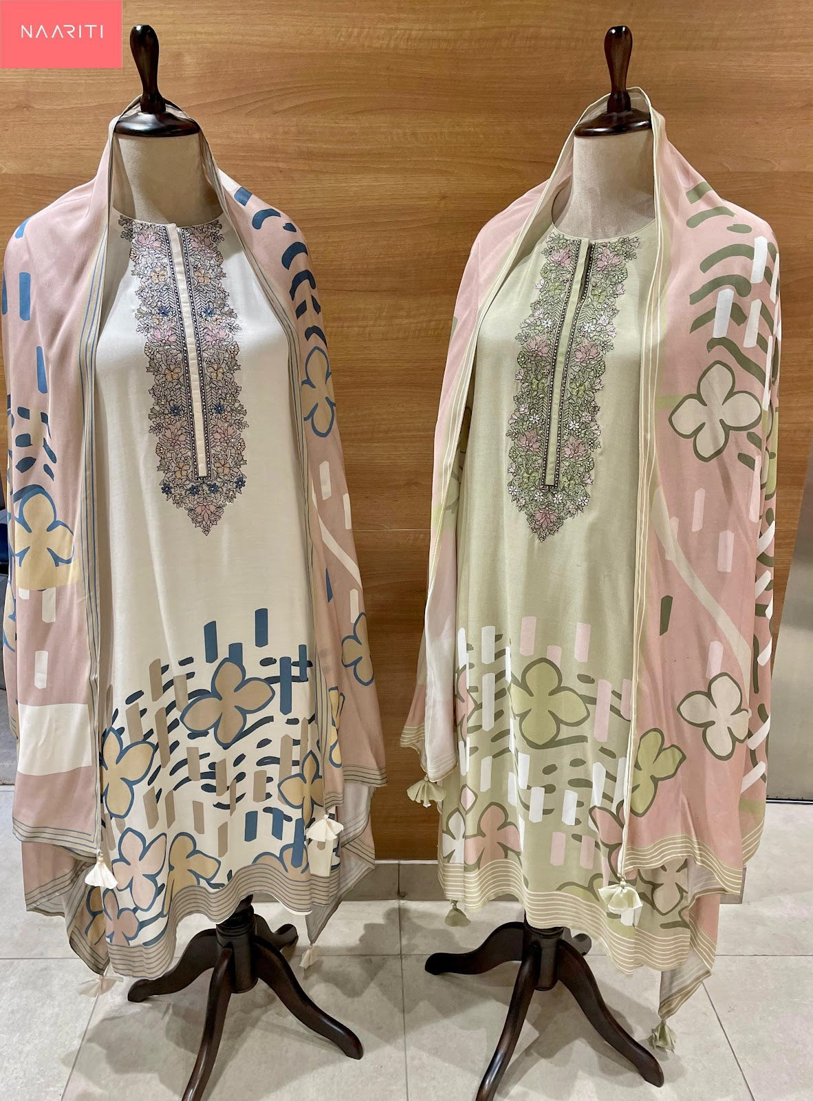 Gurfeen Naariti Muslin Pant Style Suits Exporter India