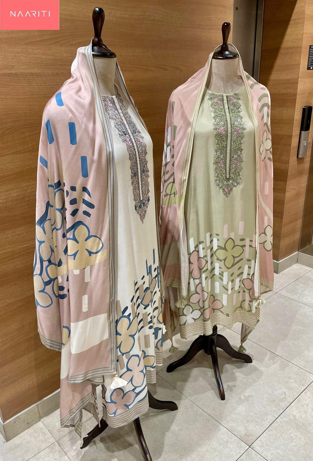 Gurfeen Naariti Muslin Pant Style Suits Exporter India