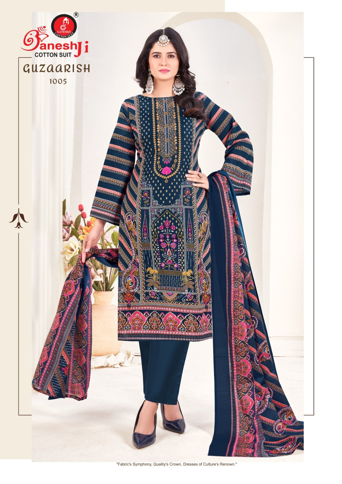 Guzaarish Vol 1 Ganeshji Cotton Karachi Salwar Suits Exporter Ahmedabad
