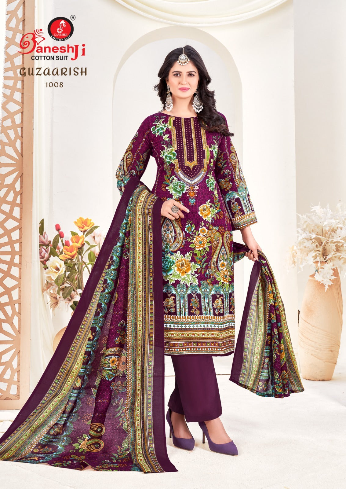 Guzaarish Vol 1 Ganeshji Cotton Karachi Salwar Suits Exporter Ahmedabad