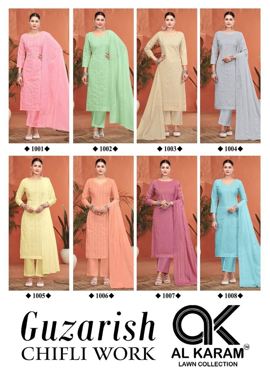 Guzarish Al Karam Cotton Karachi Salwar Suits Manufacturer Gujarat