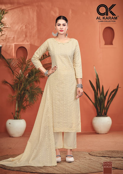 Guzarish Al Karam Cotton Karachi Salwar Suits Manufacturer Gujarat