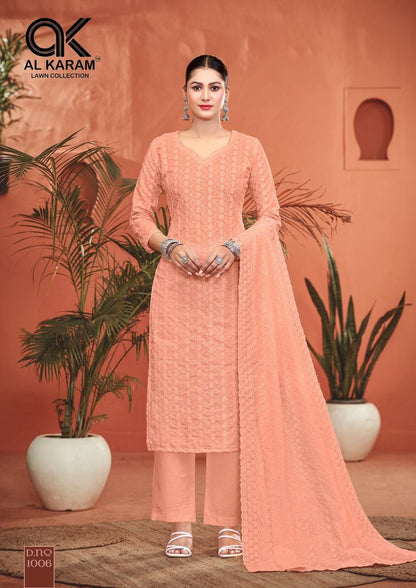 Guzarish Al Karam Cotton Karachi Salwar Suits Manufacturer Gujarat