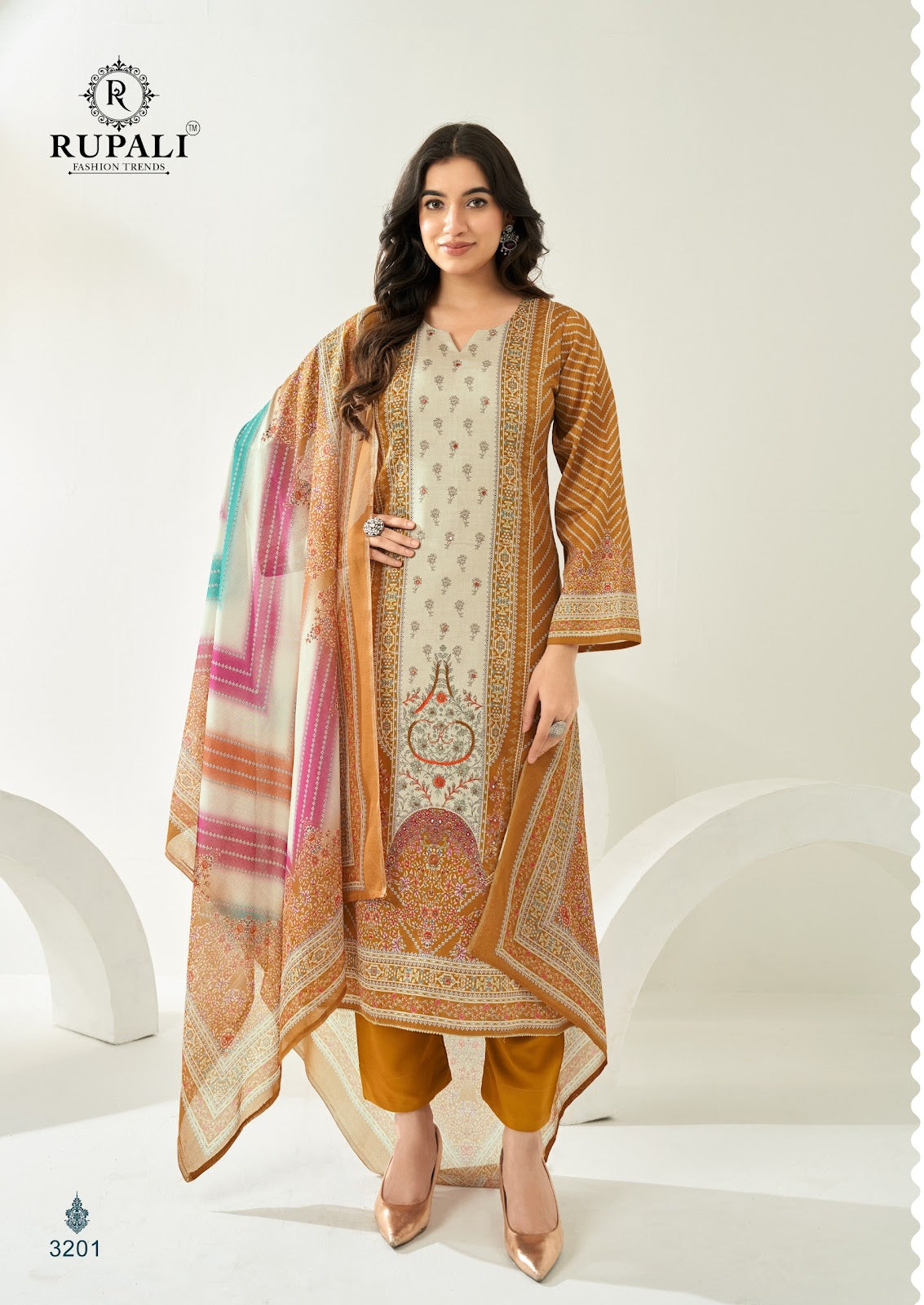 Guzarish Rupali Jam Satin Karachi Salwar Suits Supplier Gujarat