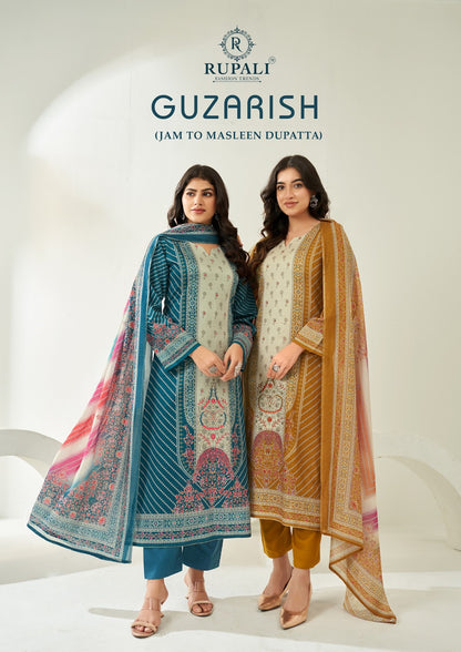Guzarish Rupali Jam Satin Karachi Salwar Suits Supplier Gujarat