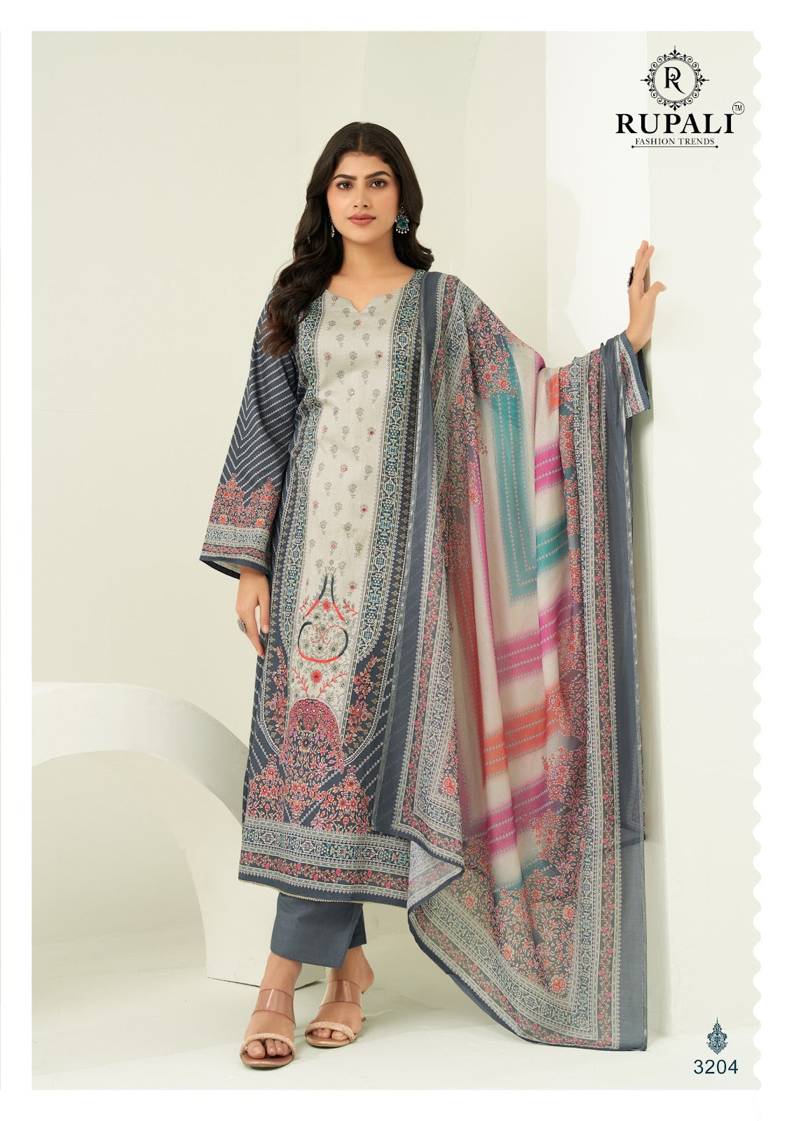 Guzarish Rupali Jam Satin Karachi Salwar Suits Supplier Gujarat