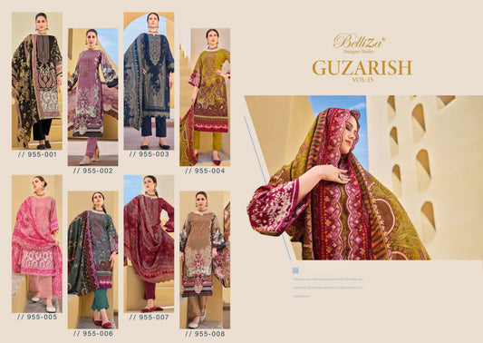 Guzarish Vol 15 Belliza Designer Studio Cotton Karachi Salwar Suits Manufacturer