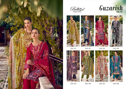 Guzarish Vol 19 Belliza Designer Studio Cotton Karachi Salwar Suits Wholesaler India