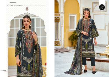 Guzarish Vol 21 Belliza Designer Studio Cotton Karachi Salwar Suits Manufacturer Ahmedabad