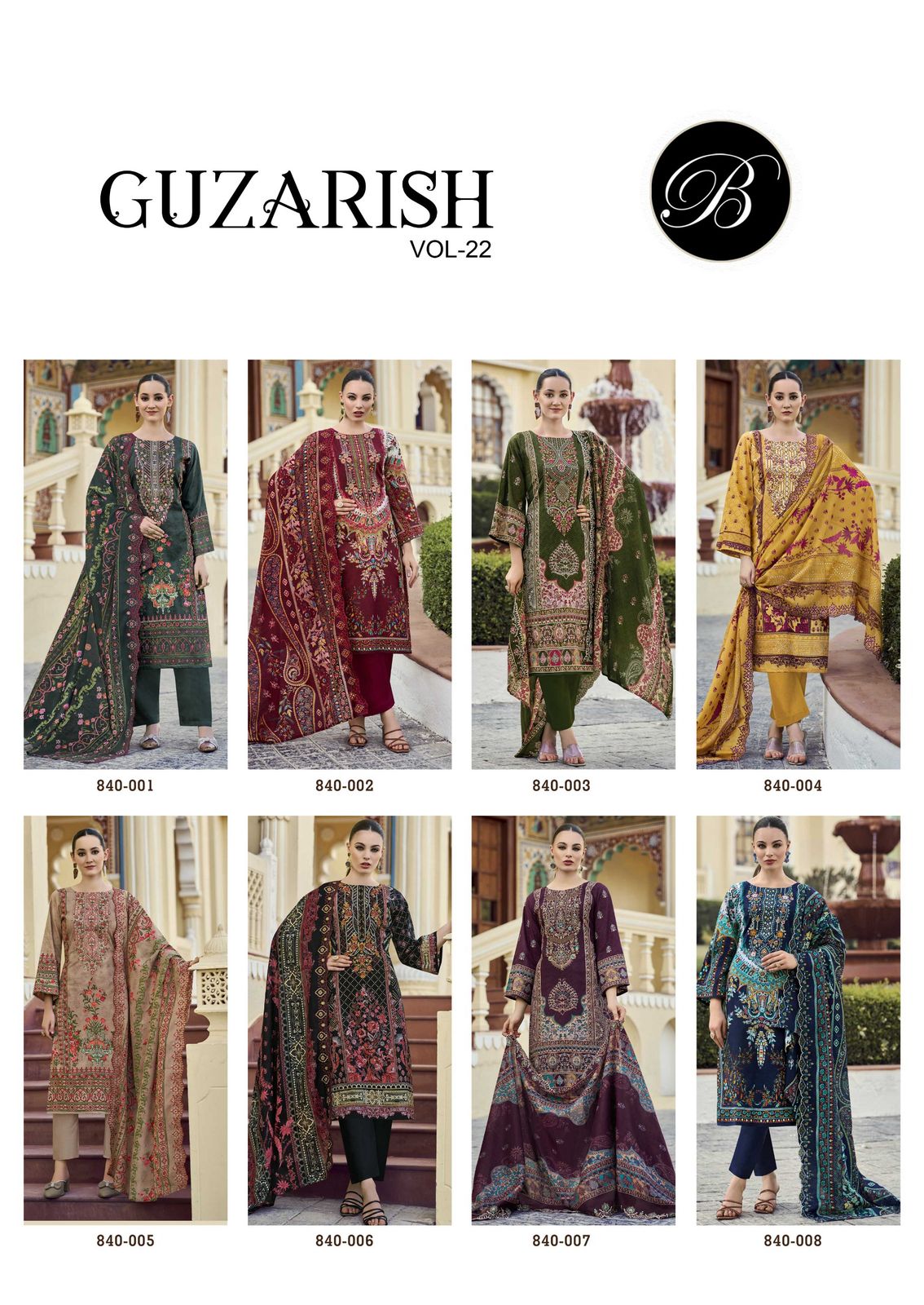 Guzarish Vol 22 Belliza Designer Studio Pure Cotton Karachi Salwar Suits Wholesaler Ahmedabad