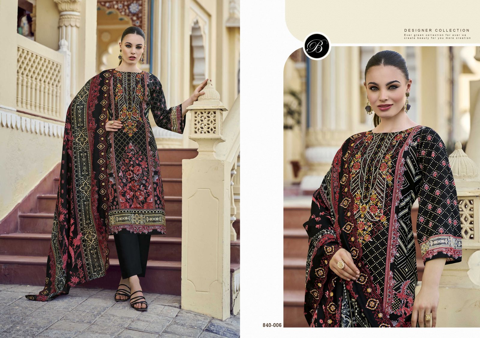 Guzarish Vol 22 Belliza Designer Studio Pure Cotton Karachi Salwar Suits Wholesaler Ahmedabad