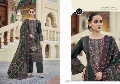 Guzarish Vol 22 Belliza Designer Studio Pure Cotton Karachi Salwar Suits Wholesaler Ahmedabad