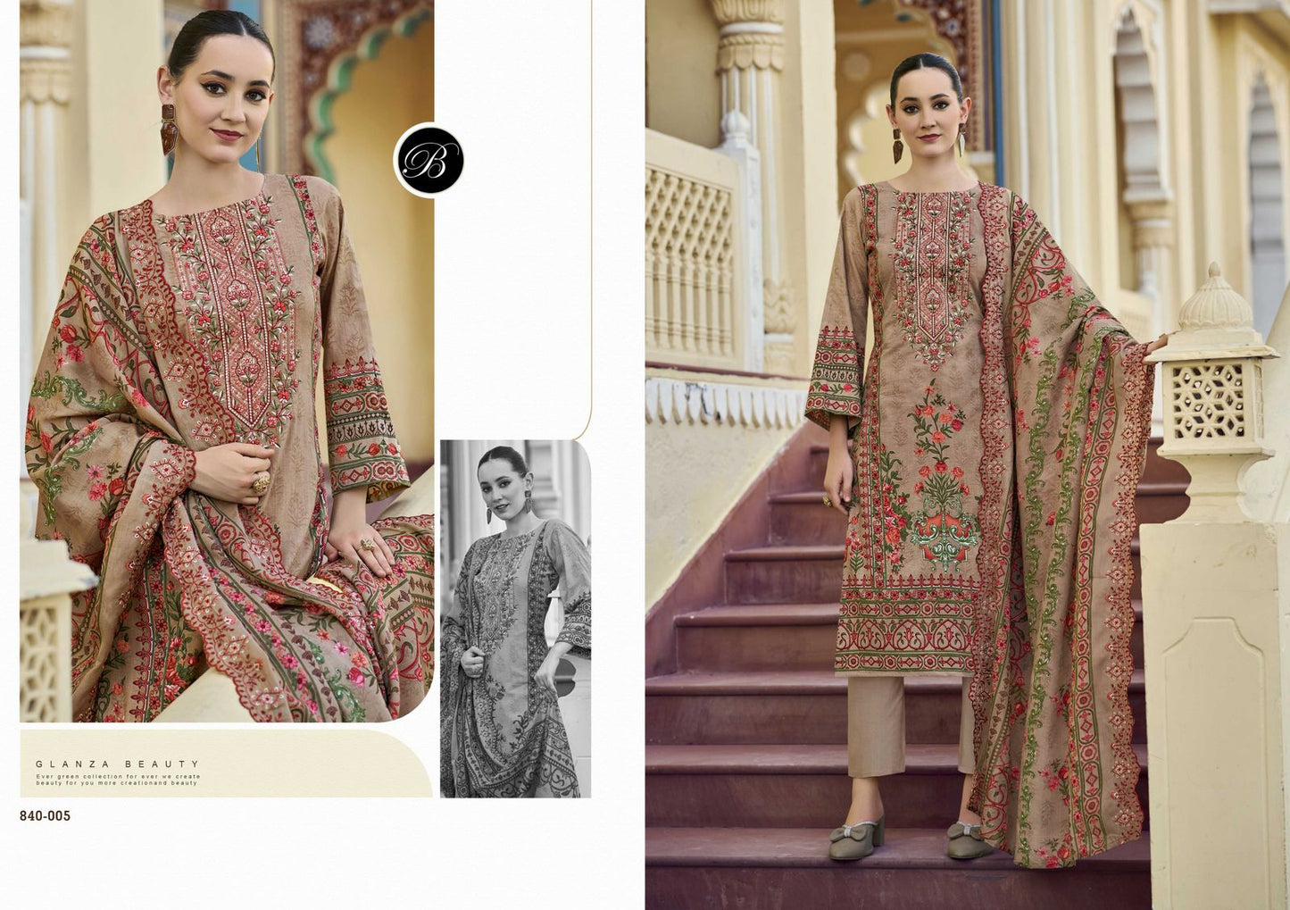 Guzarish Vol 22 Belliza Designer Studio Pure Cotton Karachi Salwar Suits Wholesaler Ahmedabad