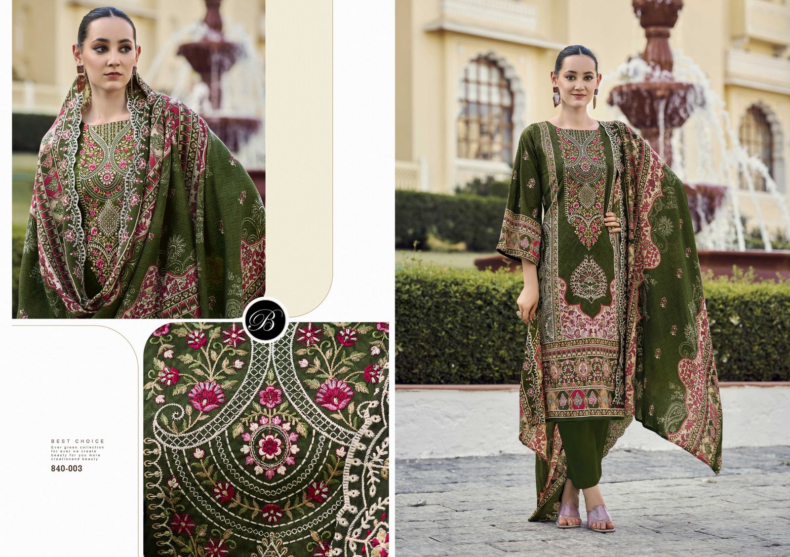 Guzarish Vol 22 Belliza Designer Studio Pure Cotton Karachi Salwar Suits Wholesaler Ahmedabad