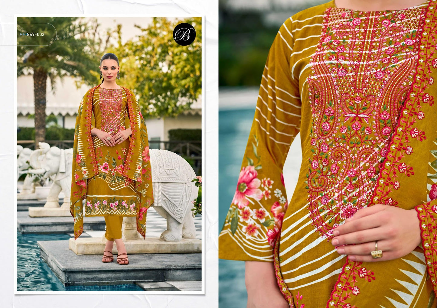 Guzarish Vol 23 Belliza Designer Studio Cotton Karachi Salwar Suits Manufacturer Gujarat