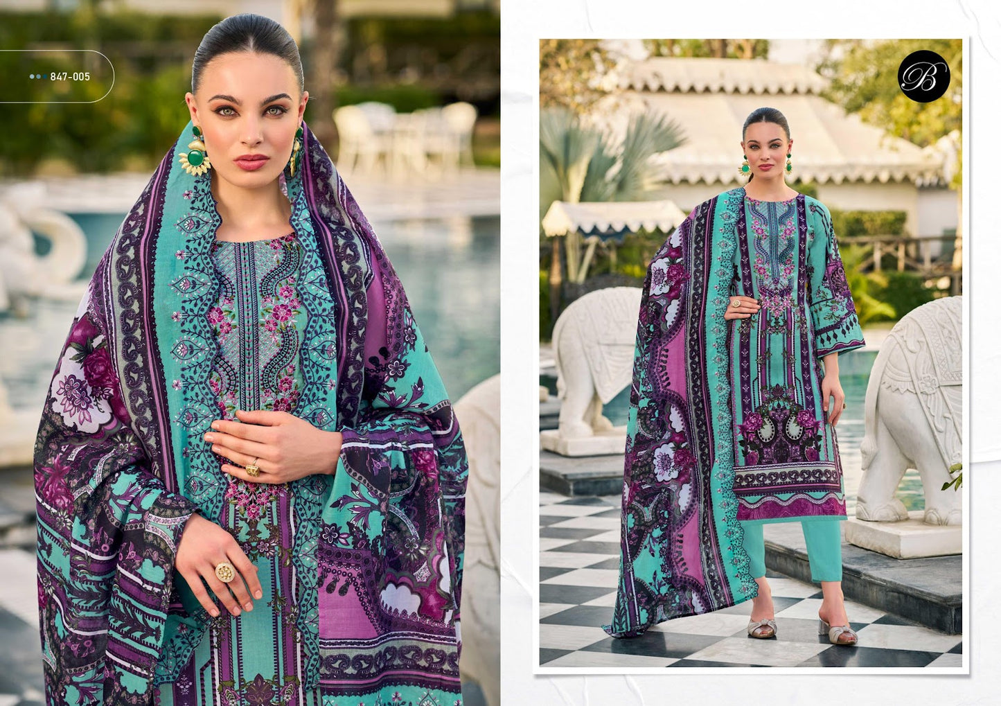 Guzarish Vol 23 Belliza Designer Studio Cotton Karachi Salwar Suits Manufacturer Gujarat