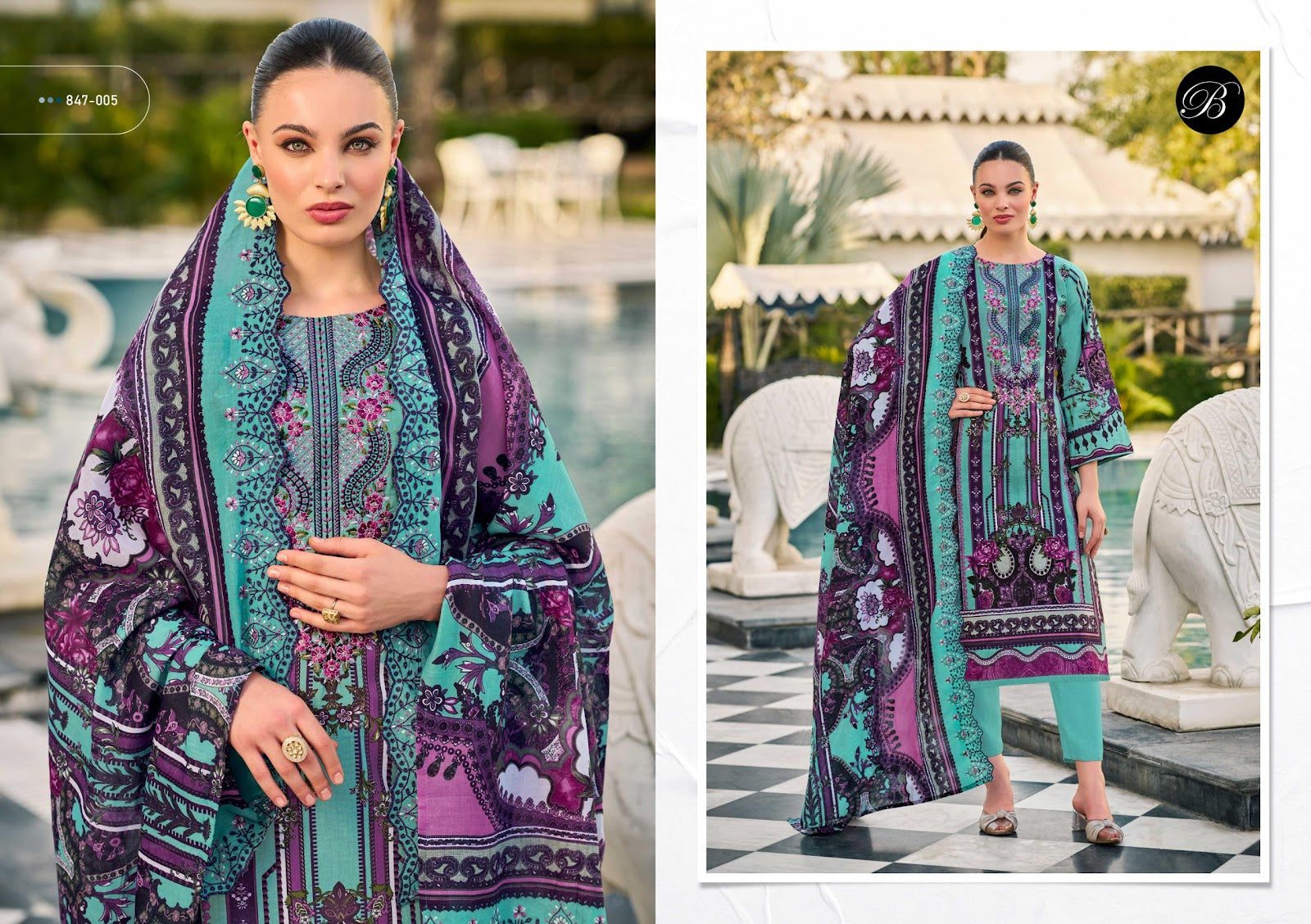 Guzarish Vol 23 Belliza Designer Studio Cotton Karachi Salwar Suits Manufacturer Gujarat