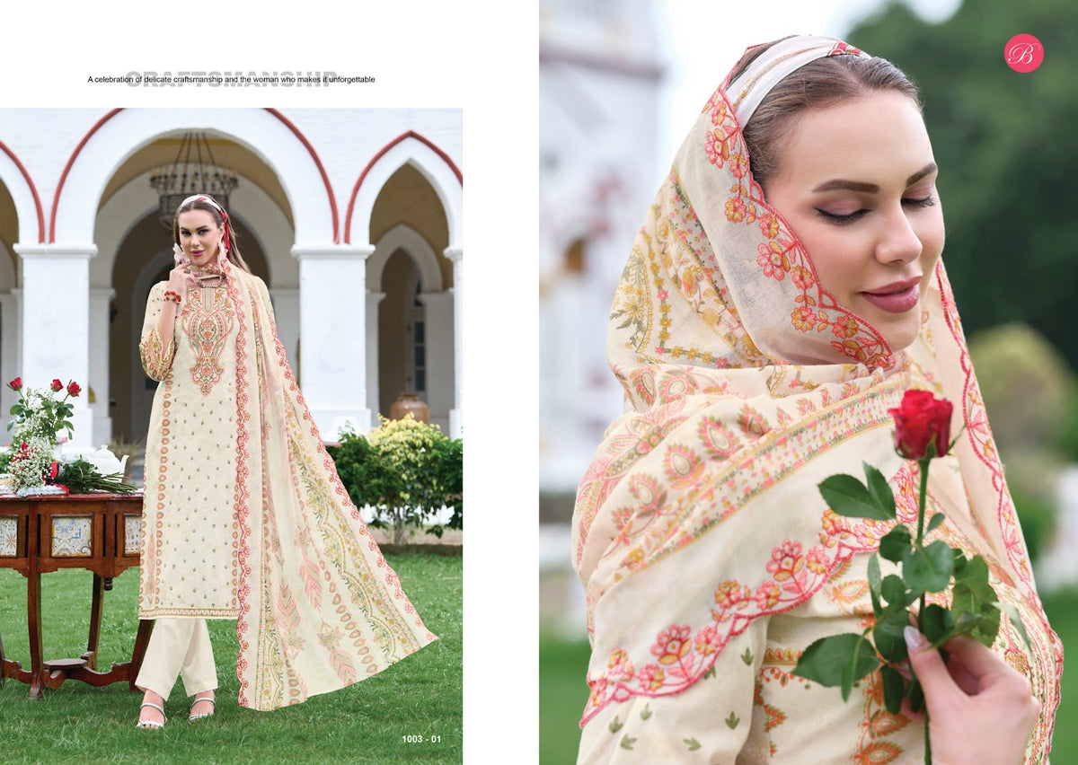 Guzarish Vol 25 Belliza Designer Studio Cotton Karachi Salwar Suits Exporter