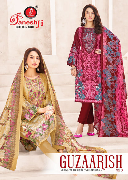 Guzarish Vol 2 Ganeshji Cotton Karachi Salwar Suits Wholesaler Ahmedabad