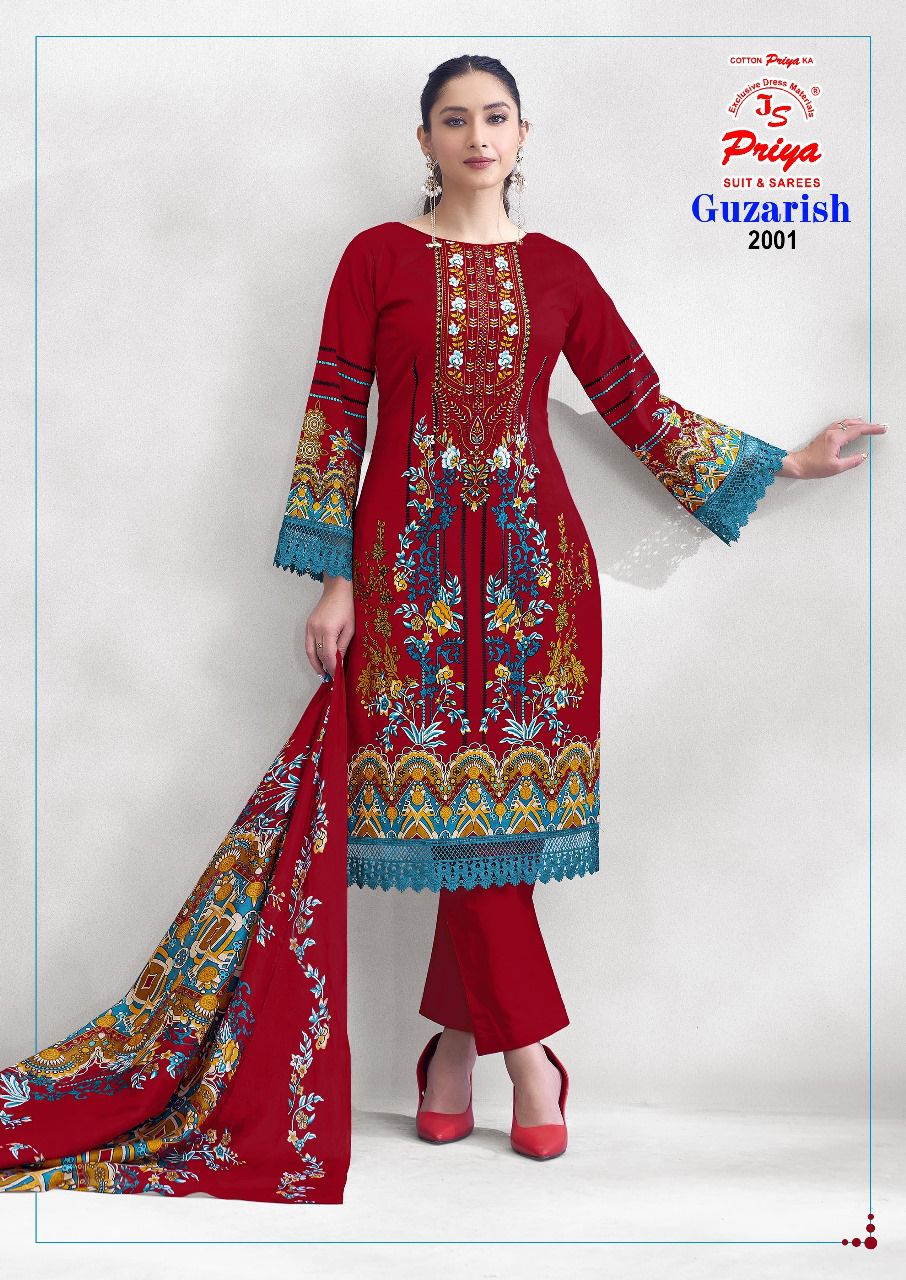 Guzarish Vol 2 Js Priya Cotton Karachi Salwar Suits Manufacturer Ahmedabad