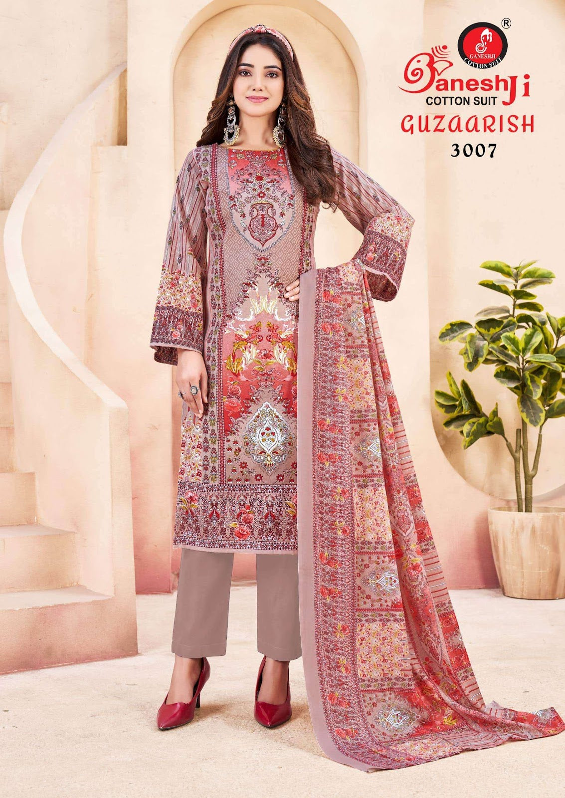 Guzarish Vol 3 Ganeshji Cotton Karachi Salwar Suits Wholesale Price