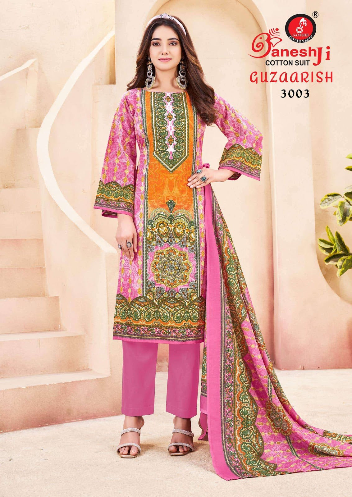 Guzarish Vol 3 Ganeshji Cotton Karachi Salwar Suits Wholesale Price