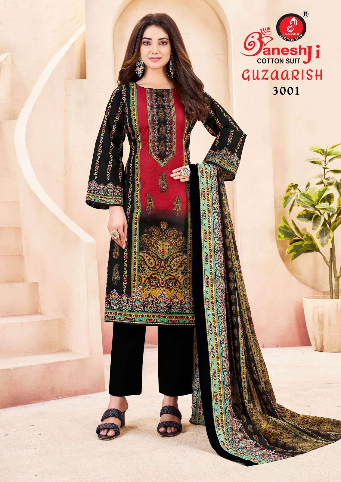 Guzarish Vol 3 Ganeshji Cotton Karachi Salwar Suits Wholesale Price