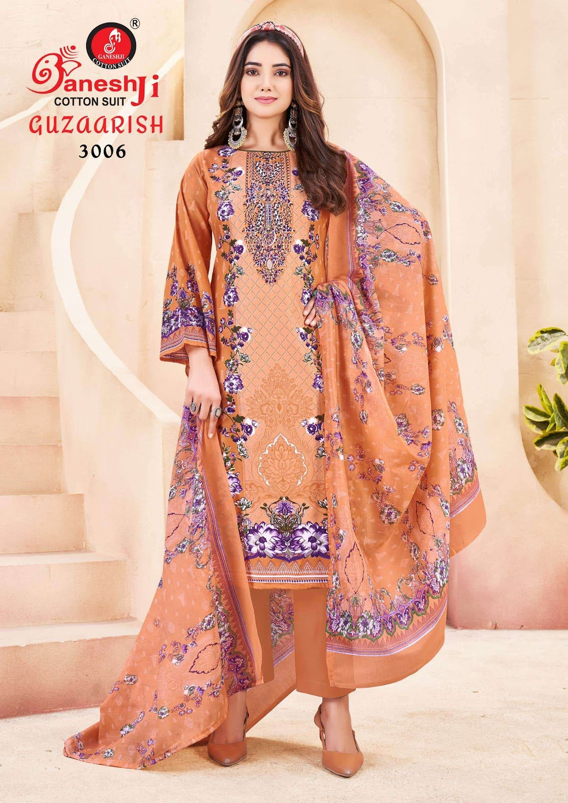 Guzarish Vol 3 Ganeshji Cotton Karachi Salwar Suits Wholesale Price