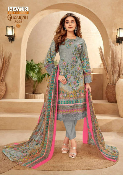 Guzarish Vol 3 Mayur Creation Cotton Karachi Salwar Suits Supplier India