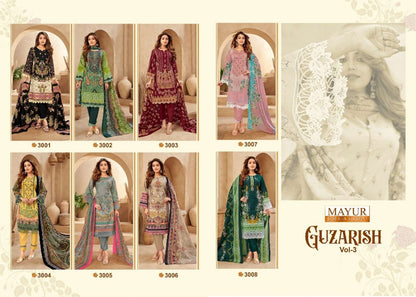 Guzarish Vol 3 Mayur Creation Cotton Karachi Salwar Suits Supplier India