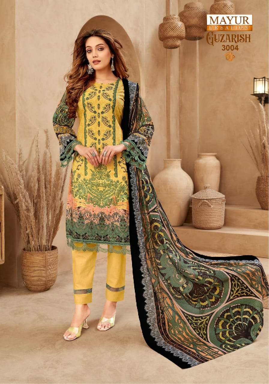 Guzarish Vol 3 Mayur Creation Cotton Karachi Salwar Suits Supplier India