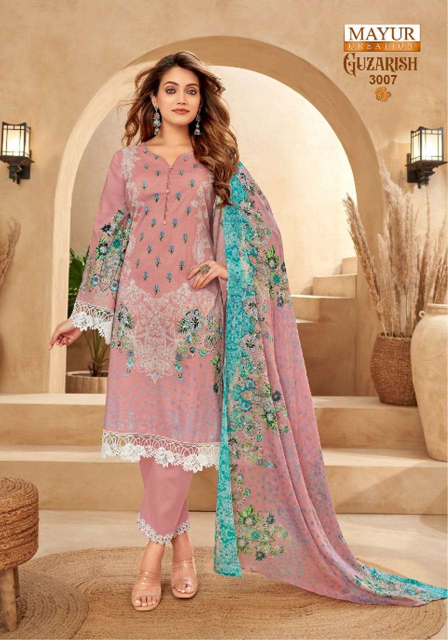 Guzarish Vol 3 Mayur Creation Cotton Karachi Salwar Suits Supplier India