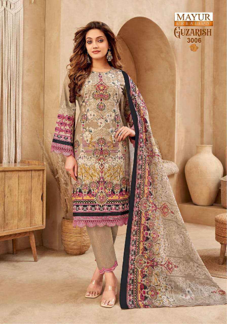 Guzarish Vol 3 Mayur Creation Cotton Karachi Salwar Suits Supplier India