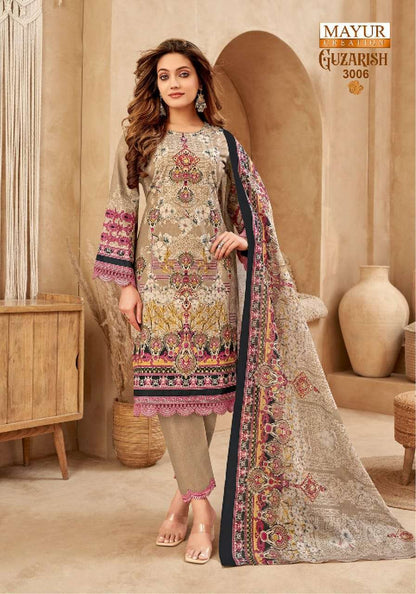Guzarish Vol 3 Mayur Creation Cotton Karachi Salwar Suits Supplier India