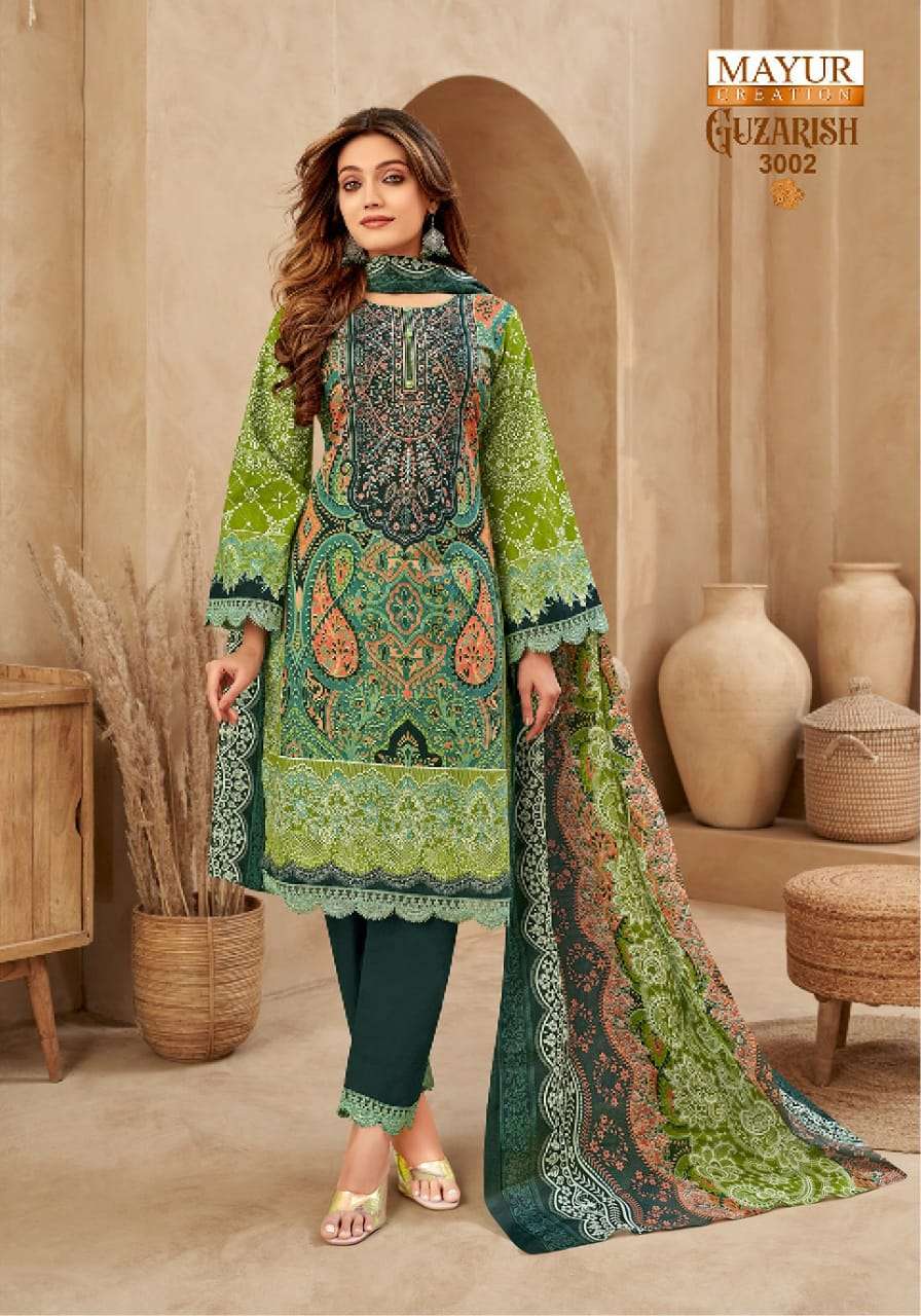 Guzarish Vol 3 Mayur Creation Cotton Karachi Salwar Suits Supplier India